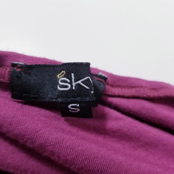 Sky Purple Halter Dress Braided Thick Belt Empire Waist Y2K Style - Picture 13 of 14